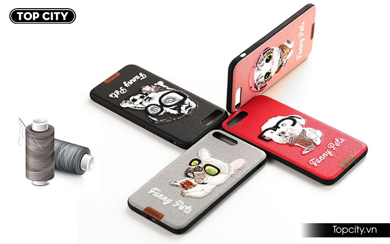 Ốp lưng Funny pet iphone 7 Remax RM - 1647